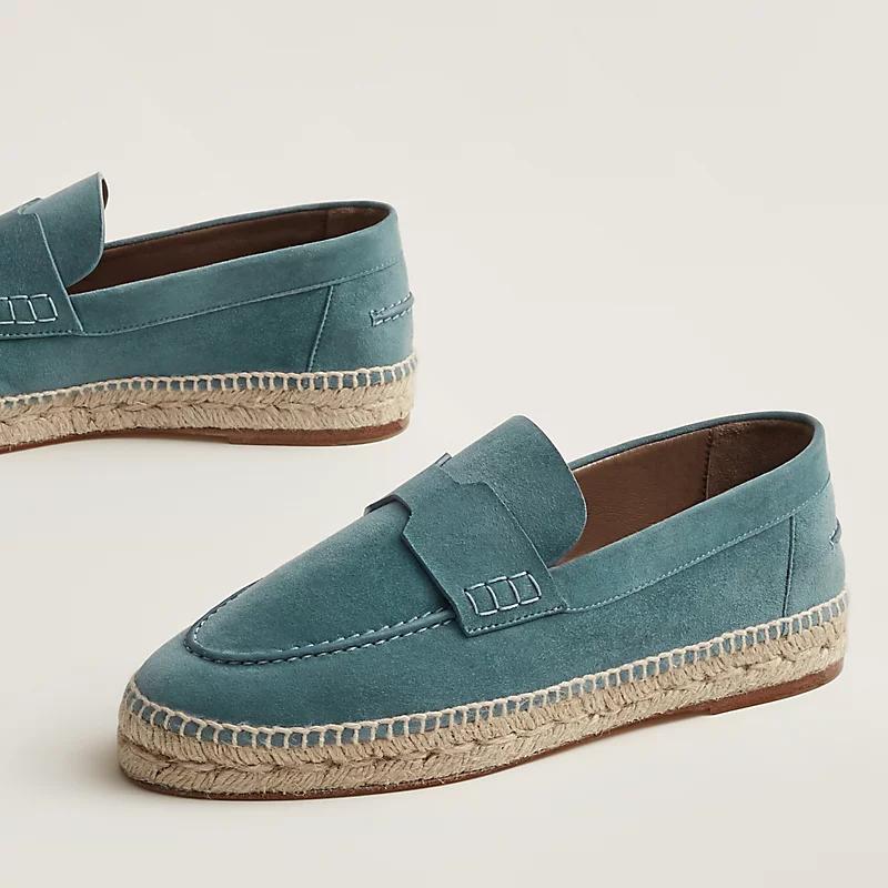 Giày Hermes Trip Espadrille Nữ Xanh Dương Đậm